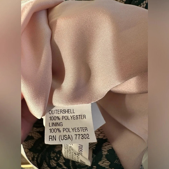 ZARA XS Green Lace Tulip Dress Sleeveless Backless Lined Fit Flare Sheath Boho - Picture 10 of 13